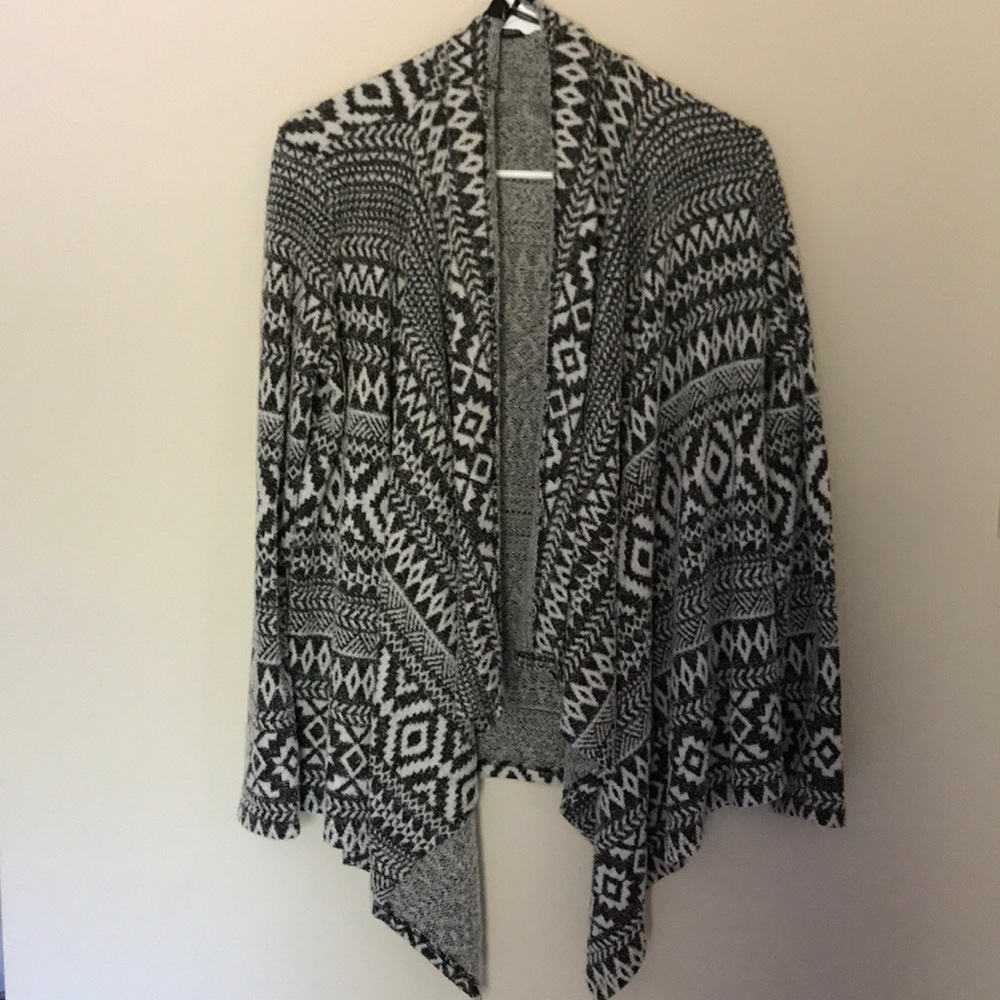 Black and white sweater